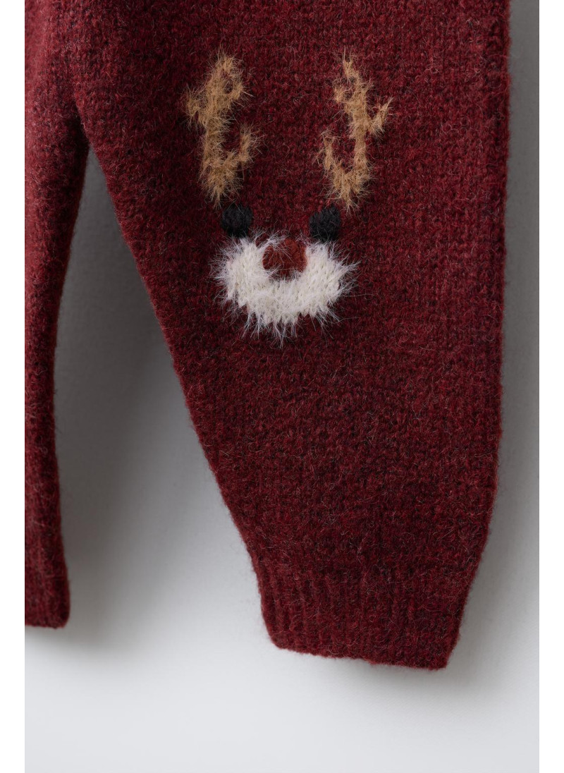 ТРИКОТАЖНЫЕ БРЮКИ-ДЖОГГЕРЫ С ОЛЕНЕМ ТРИКОТАЖНЫЕ БРЮКИ-ДЖОГГЕРЫ С ОЛЕНЕМ