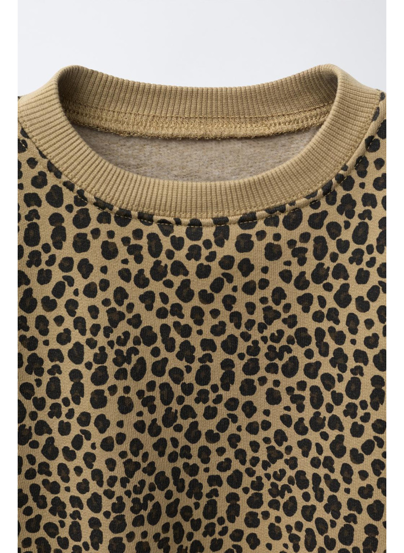 ТОЛСТОВКА ИЗ ПЛОТНОЙ ТКАНИ С АНИМАЛИСТИЧЕСКИМ ПРИНТОМ ТОЛСТОВКА ИЗ ПЛОТНОЙ ТКАНИ С АНИМАЛИСТИЧЕСКИМ ПРИНТОМ