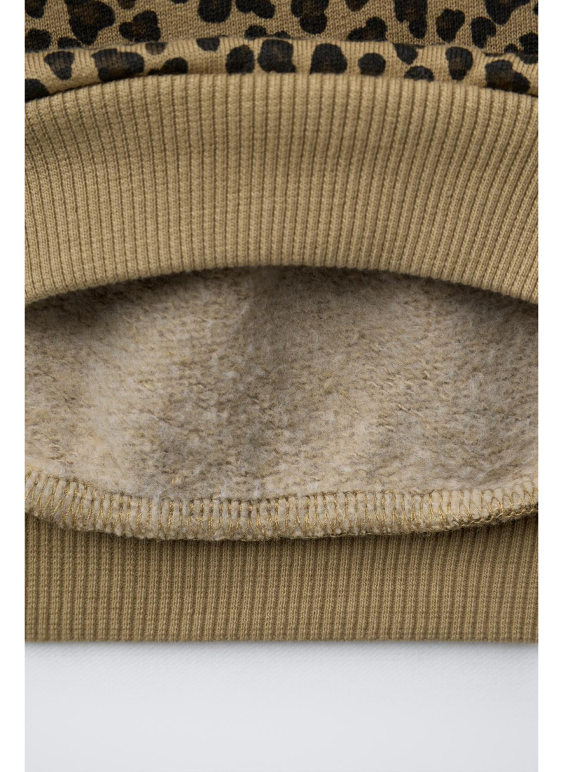 ТОЛСТОВКА ИЗ ПЛОТНОЙ ТКАНИ С АНИМАЛИСТИЧЕСКИМ ПРИНТОМ ТОЛСТОВКА ИЗ ПЛОТНОЙ ТКАНИ С АНИМАЛИСТИЧЕСКИМ ПРИНТОМ