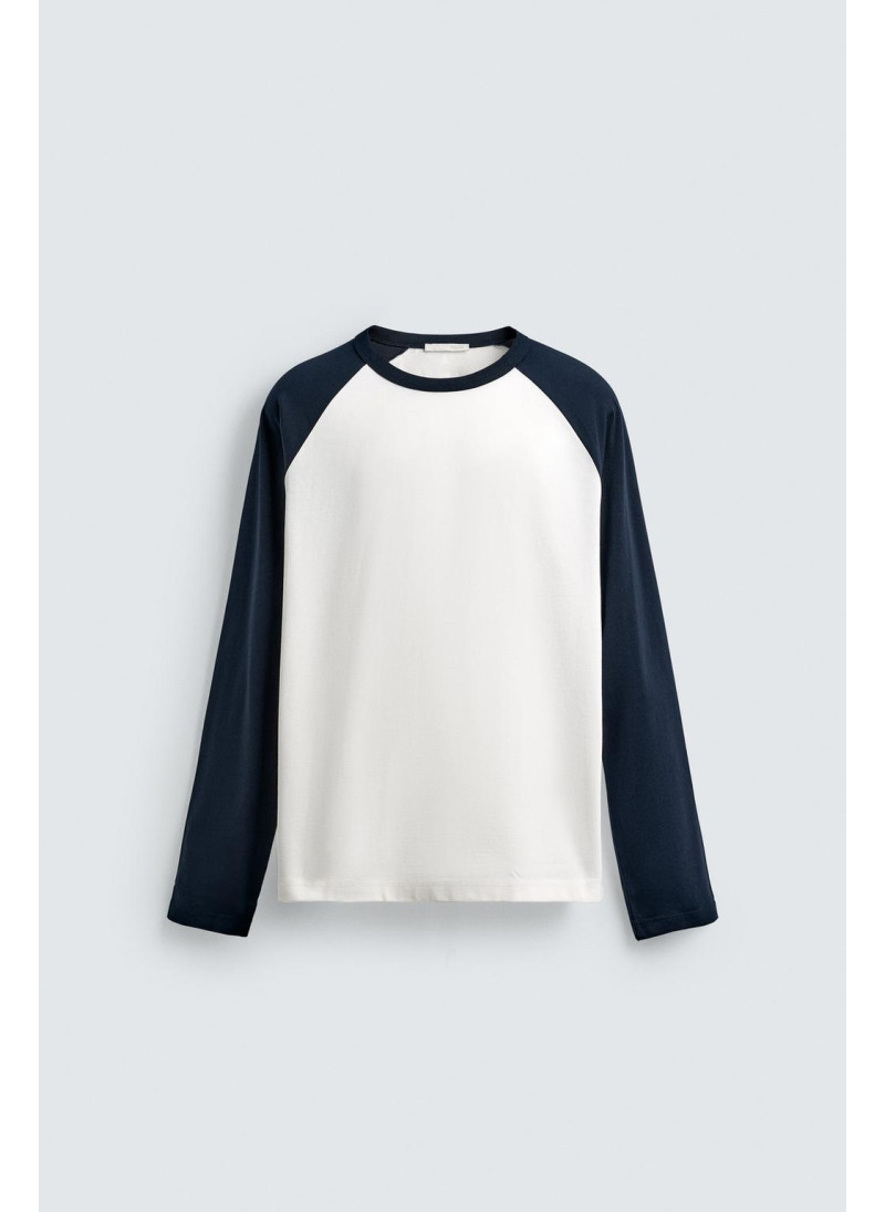 ФУТБОЛКА КОЛОР-БЛОК С РУКАВАМИ РЕГЛАН ФУТБОЛКА КОЛОР-БЛОК С РУКАВАМИ РЕГЛАН