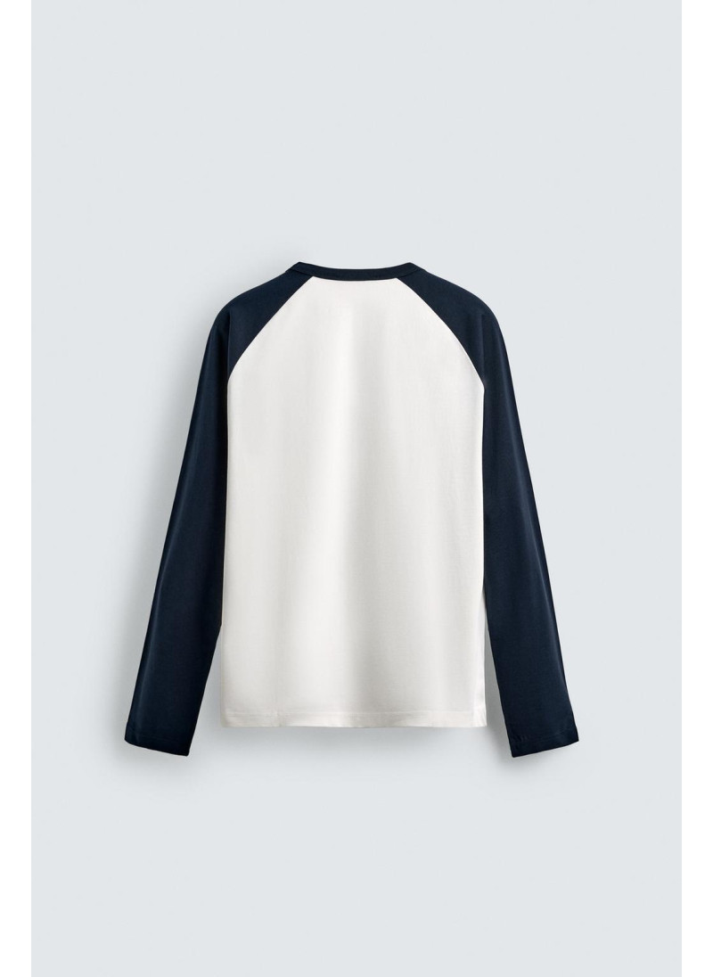 ФУТБОЛКА КОЛОР-БЛОК С РУКАВАМИ РЕГЛАН ФУТБОЛКА КОЛОР-БЛОК С РУКАВАМИ РЕГЛАН