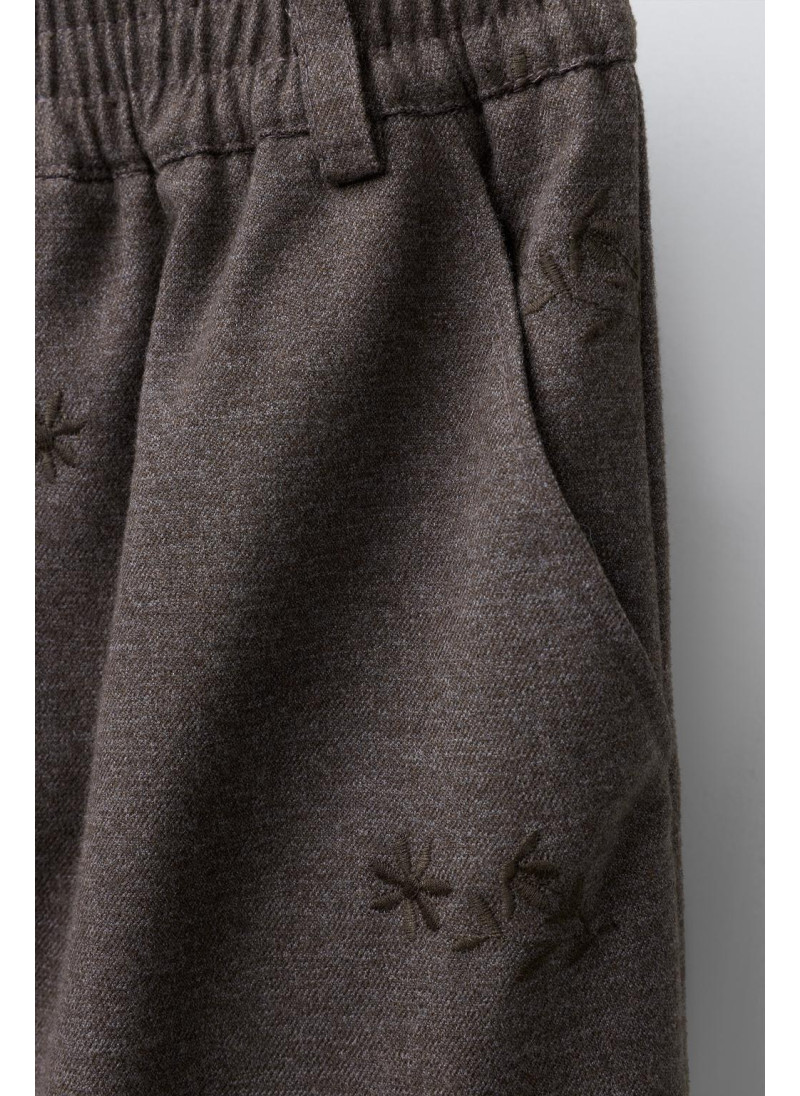 МЯГКИЕ БРЮКИ BARREL С ВЫШИВКОЙ ЦВЕТОВ МЯГКИЕ БРЮКИ BARREL С ВЫШИВКОЙ ЦВЕТОВ