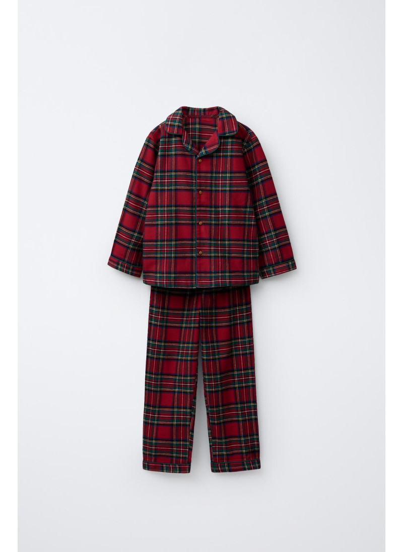 3–6 ЛЕТ/ ФЛАНЕЛЕВАЯ ПИЖАМА В КЛЕТКУ 3–6 ЛЕТ/ ФЛАНЕЛЕВАЯ ПИЖАМА В КЛЕТКУ