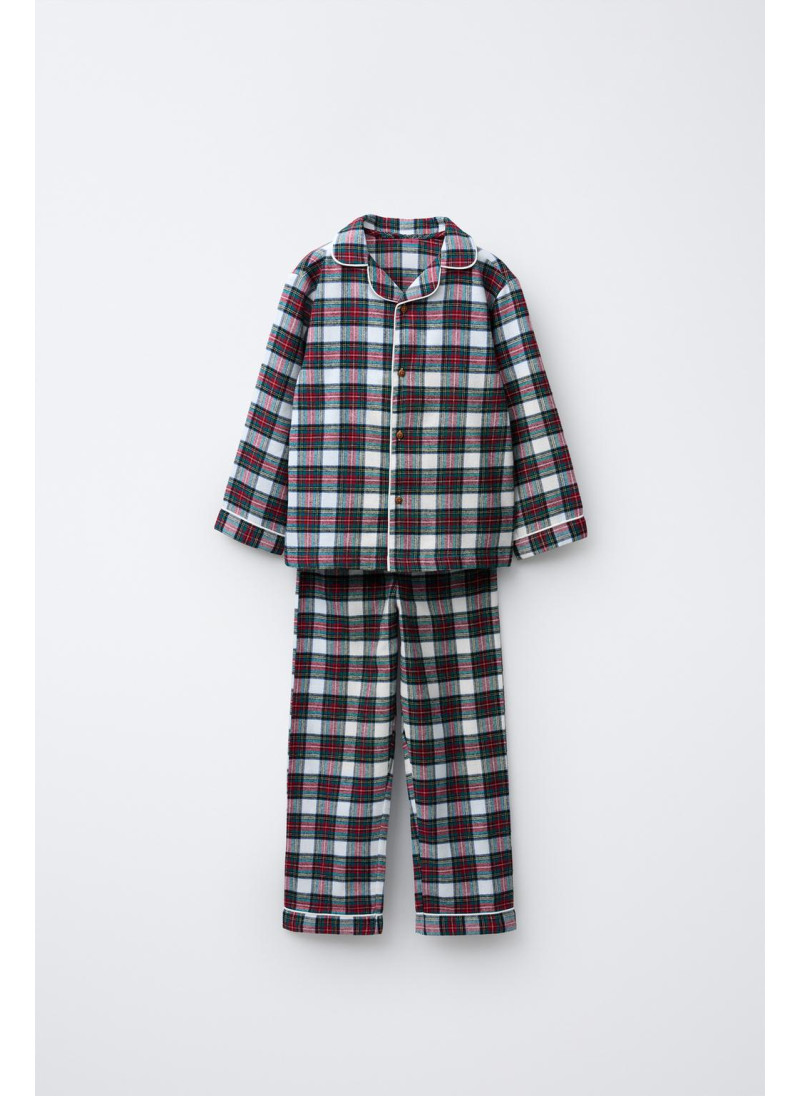 3–6 ЛЕТ/ ФЛАНЕЛЕВАЯ ПИЖАМА В КЛЕТКУ 3–6 ЛЕТ/ ФЛАНЕЛЕВАЯ ПИЖАМА В КЛЕТКУ