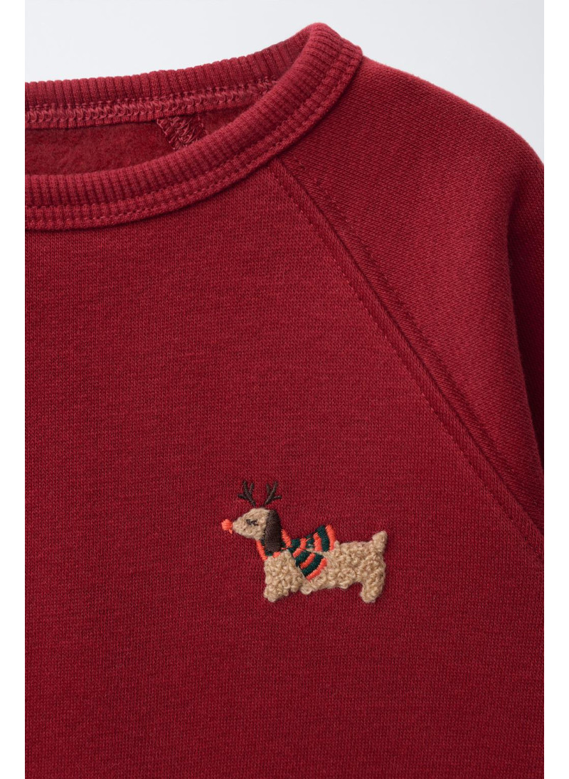 КОМПЛЕКТ ИЗ ТОЛСТОВКИ С МАХРОВОЙ АППЛИКАЦИЕЙ И БРЮК-ДЖОГГЕРОВ КОМПЛЕКТ ИЗ ТОЛСТОВКИ С МАХРОВОЙ АППЛИКАЦИЕЙ И БРЮК-ДЖОГГЕРОВ