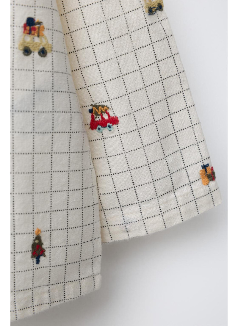 РУБАШКА В КЛЕТКУ С ВЫШИВКОЙ РУБАШКА В КЛЕТКУ С ВЫШИВКОЙ