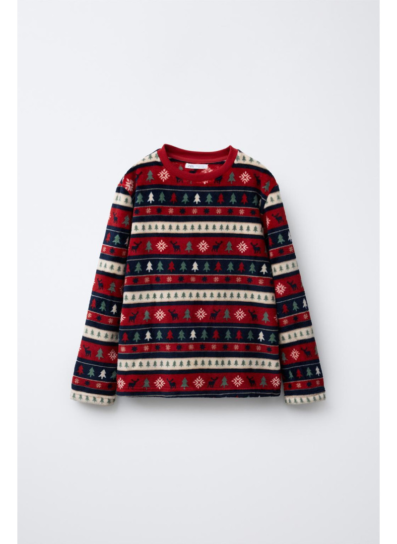 Пижама с деревом на мягкой ткани для возраста 6-14 лет Пижама с деревом на мягкой ткани для возраста 6-14 лет