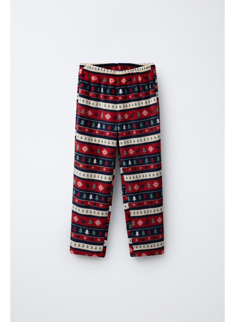 Пижама с деревом на мягкой ткани для возраста 6-14 лет Пижама с деревом на мягкой ткани для возраста 6-14 лет