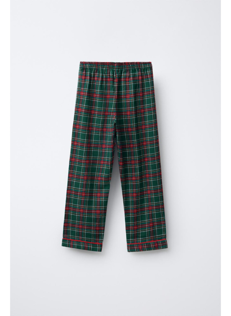6-14 ЛЕТ/ ФЛАНЕЛЕВАЯ ПИЖАМА В КЛЕТКУ 6-14 ЛЕТ/ ФЛАНЕЛЕВАЯ ПИЖАМА В КЛЕТКУ