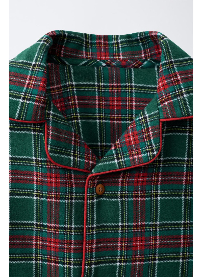 6-14 ЛЕТ/ ФЛАНЕЛЕВАЯ ПИЖАМА В КЛЕТКУ 6-14 ЛЕТ/ ФЛАНЕЛЕВАЯ ПИЖАМА В КЛЕТКУ