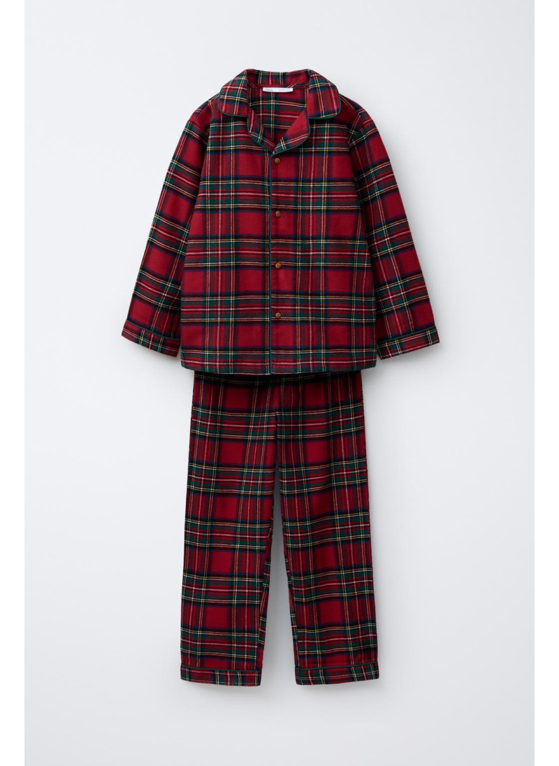 6-14 ЛЕТ/ ФЛАНЕЛЕВАЯ ПИЖАМА В КЛЕТКУ 6-14 ЛЕТ/ ФЛАНЕЛЕВАЯ ПИЖАМА В КЛЕТКУ