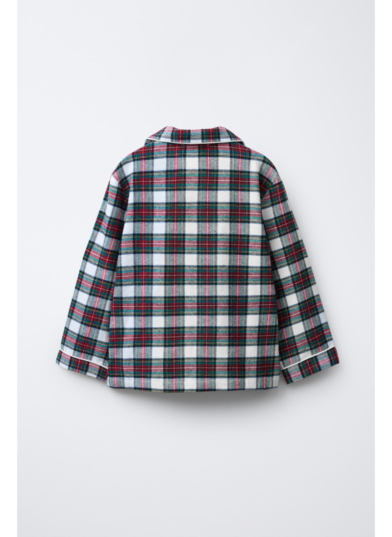 6-14 ЛЕТ/ ФЛАНЕЛЕВАЯ ПИЖАМА В КЛЕТКУ 6-14 ЛЕТ/ ФЛАНЕЛЕВАЯ ПИЖАМА В КЛЕТКУ