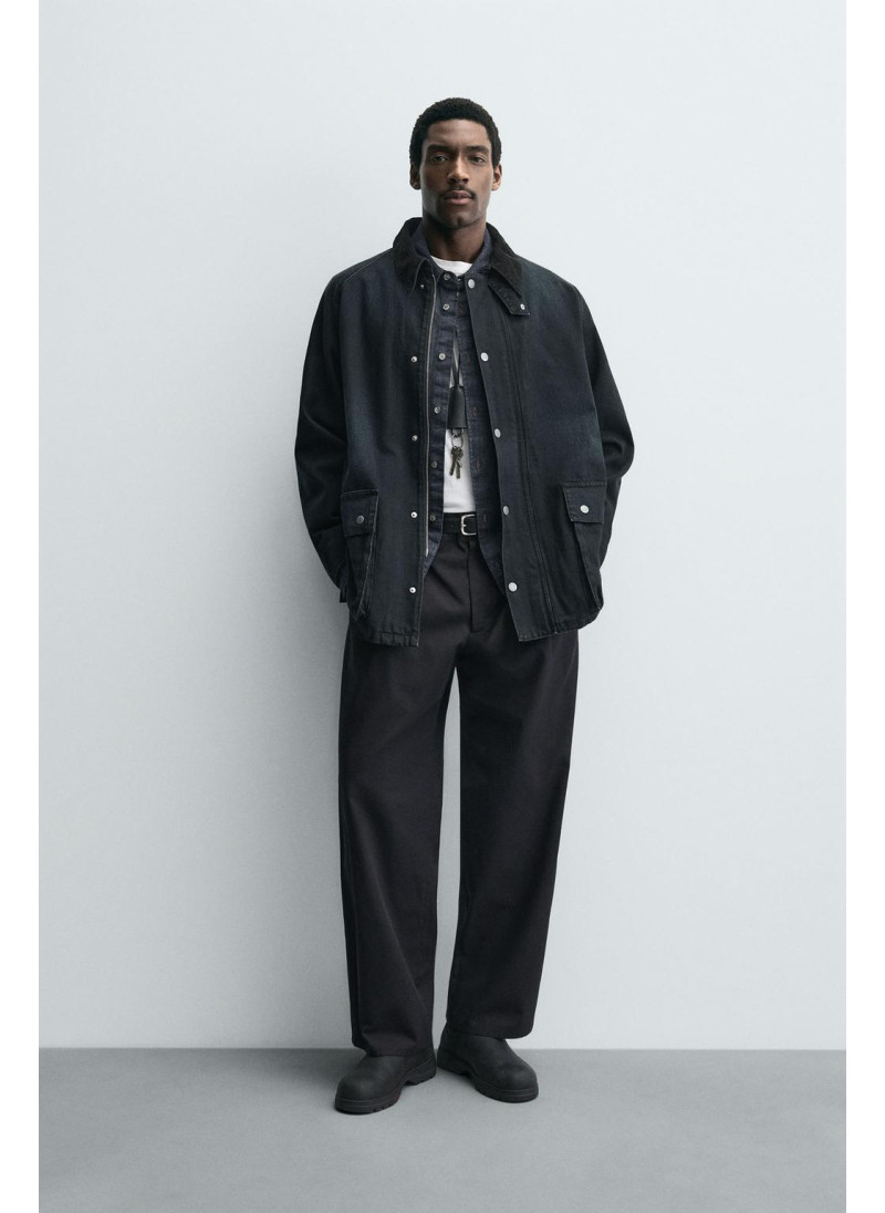 ДЖИНСОВАЯ КУРТКА С КОМБИНИ�...