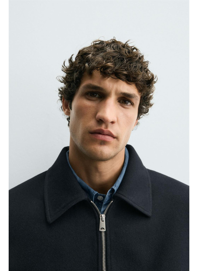 КУРТКА ИЗ СИНТЕТИЧЕСКОЙ ШЕРСТИ С МОЛНИЕЙ КУРТКА ИЗ СИНТЕТИЧЕСКОЙ ШЕРСТИ С МОЛНИЕЙ