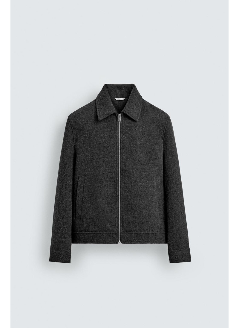 КУРТКА ИЗ СИНТЕТИЧЕСКОЙ ШЕРСТИ С МОЛНИЕЙ КУРТКА ИЗ СИНТЕТИЧЕСКОЙ ШЕРСТИ С МОЛНИЕЙ