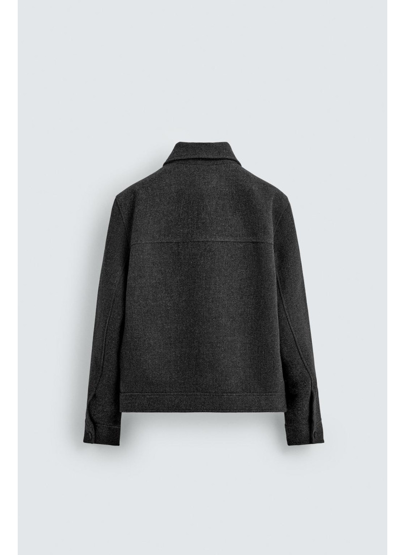 КУРТКА ИЗ СИНТЕТИЧЕСКОЙ ШЕРСТИ С МОЛНИЕЙ КУРТКА ИЗ СИНТЕТИЧЕСКОЙ ШЕРСТИ С МОЛНИЕЙ