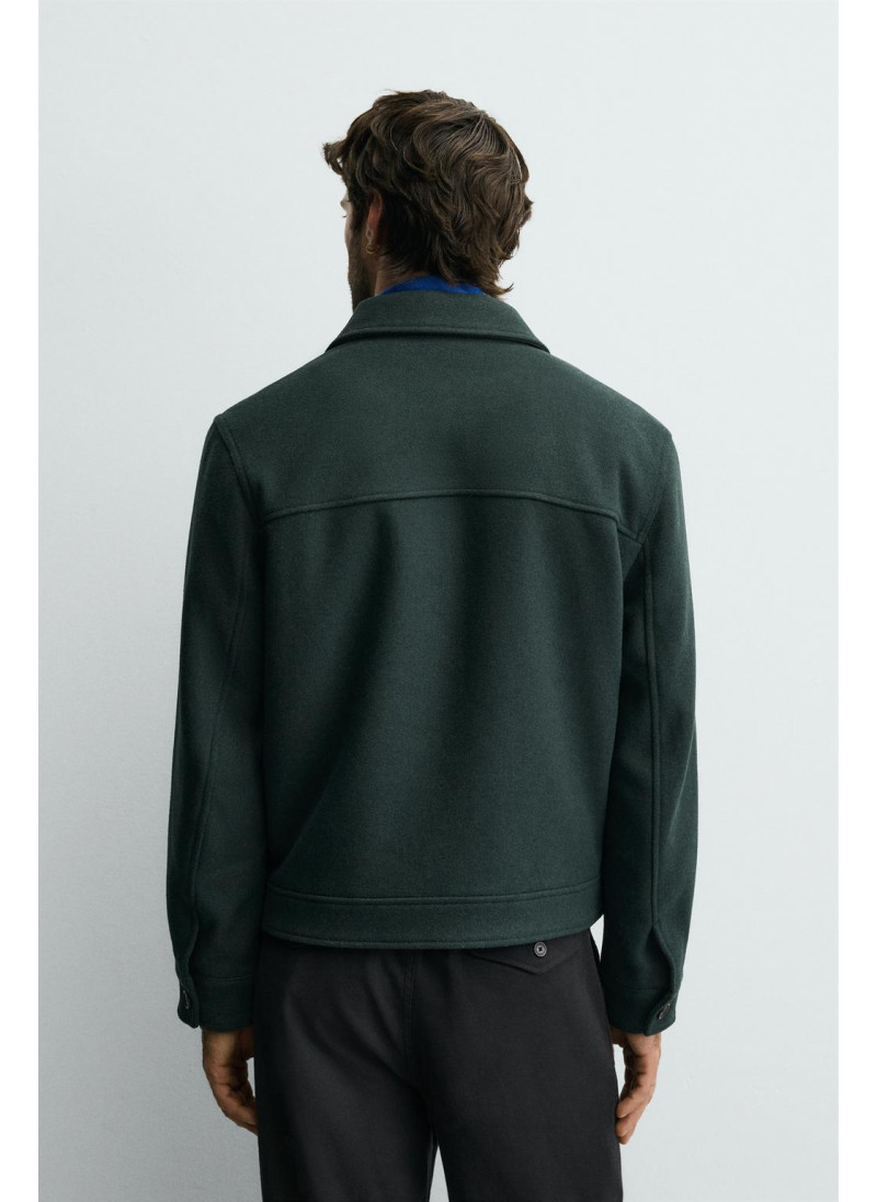 КУРТКА ИЗ СИНТЕТИЧЕСКОЙ ШЕРСТИ С МОЛНИЕЙ КУРТКА ИЗ СИНТЕТИЧЕСКОЙ ШЕРСТИ С МОЛНИЕЙ