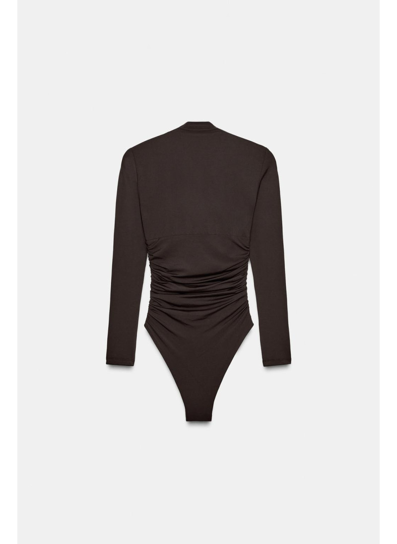 БОДИ ИЗ ПОЛИАМИДА С ДРАПИРОВКОЙ БОДИ ИЗ ПОЛИАМИДА С ДРАПИРОВКОЙ