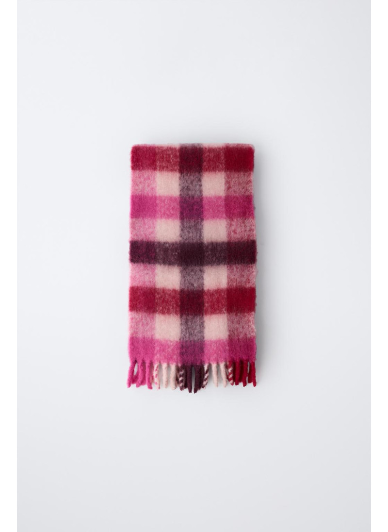 ШАРФ В КЛЕТКУ ИЗ ТРИКОТАЖА ШАРФ В КЛЕТКУ ИЗ ТРИКОТАЖА