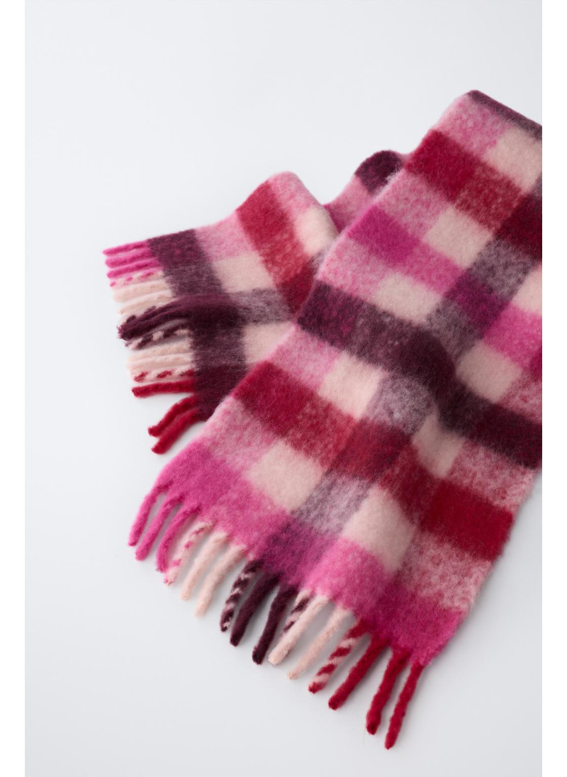 ШАРФ В КЛЕТКУ ИЗ ТРИКОТАЖА ШАРФ В КЛЕТКУ ИЗ ТРИКОТАЖА