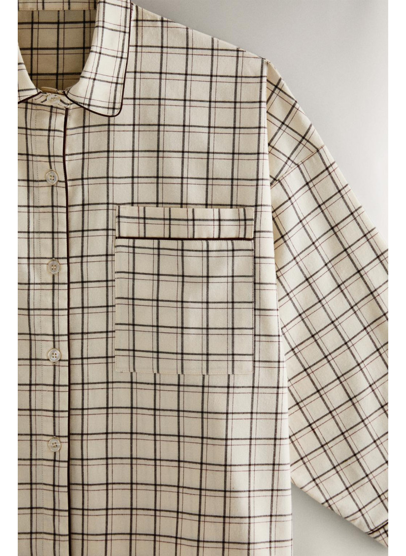 Набор рождественских пижам из хлопка в клетку Набор рождественских пижам из хлопка в клетку