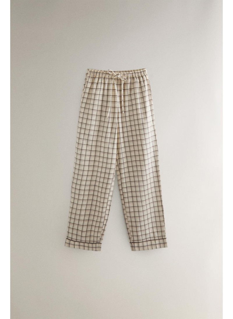 Набор рождественских пижам из хлопка в клетку Набор рождественских пижам из хлопка в клетку