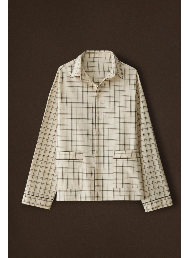 Набор рождественских пижам из хлопка в клетку Набор рождественских пижам из хлопка в клетку