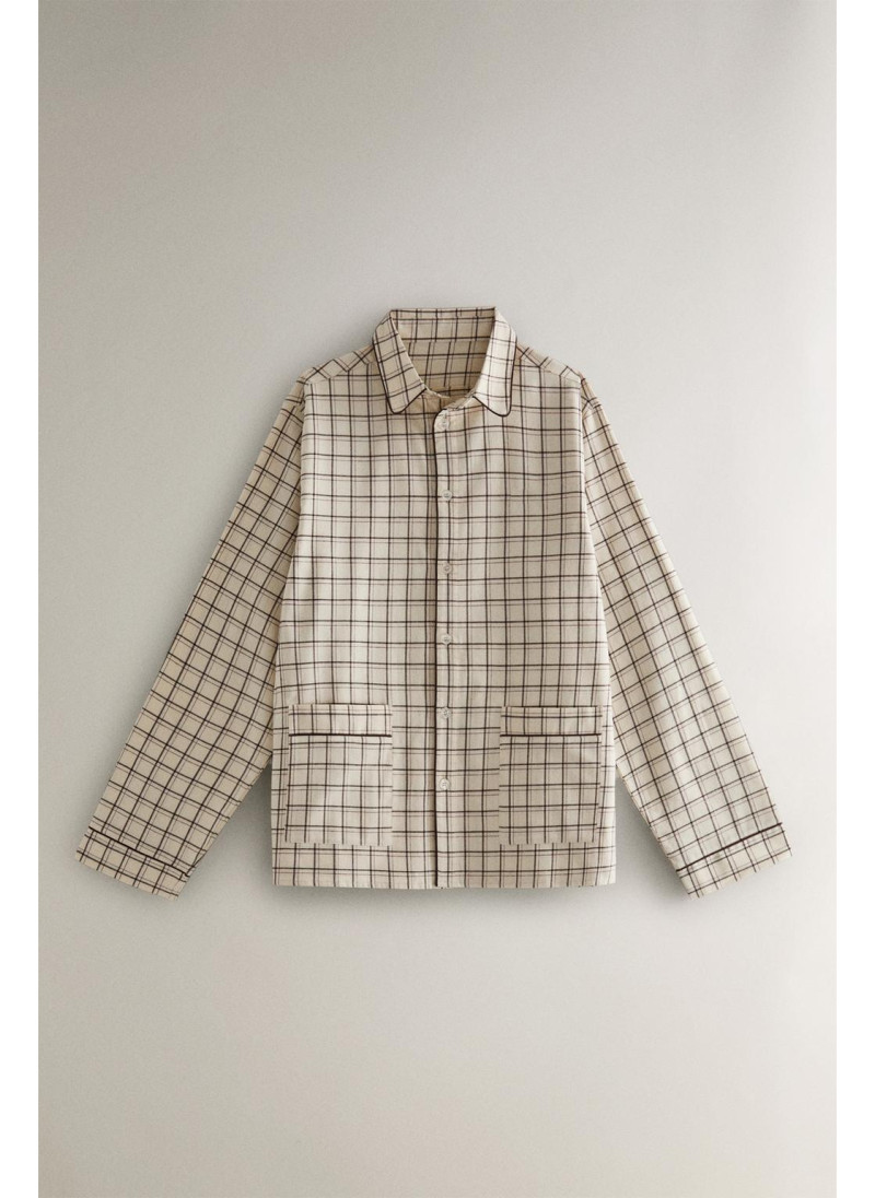 Набор рождественских пижам из хлопка в клетку Набор рождественских пижам из хлопка в клетку