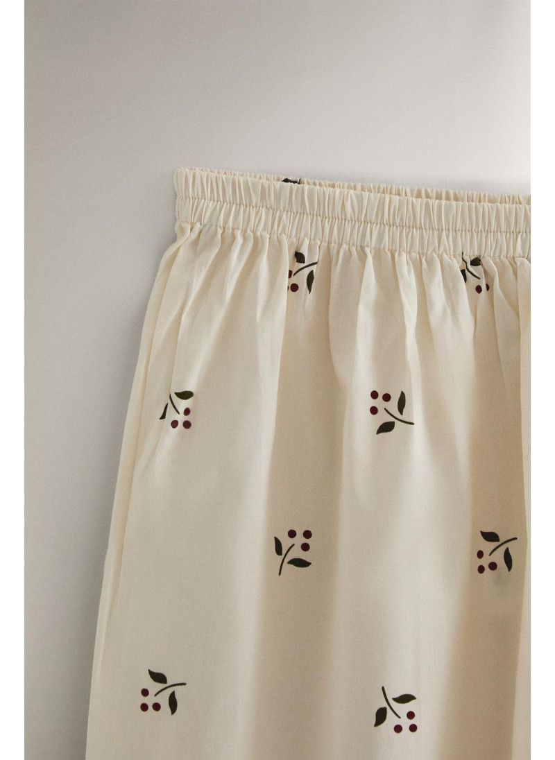 Штаны с рождественским принтом листьев Штаны с рождественским принтом листьев