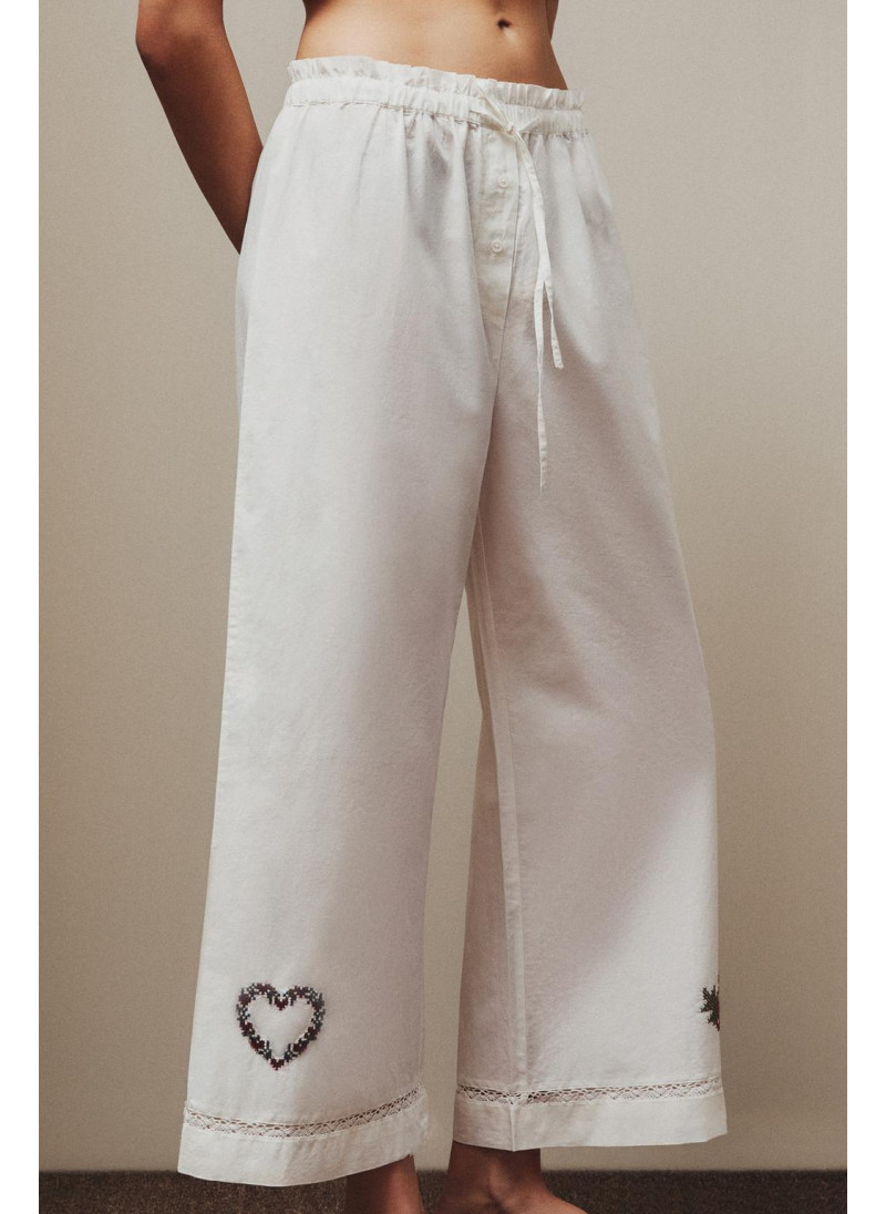 Вышитые рождественские штаны Вышитые рождественские штаны