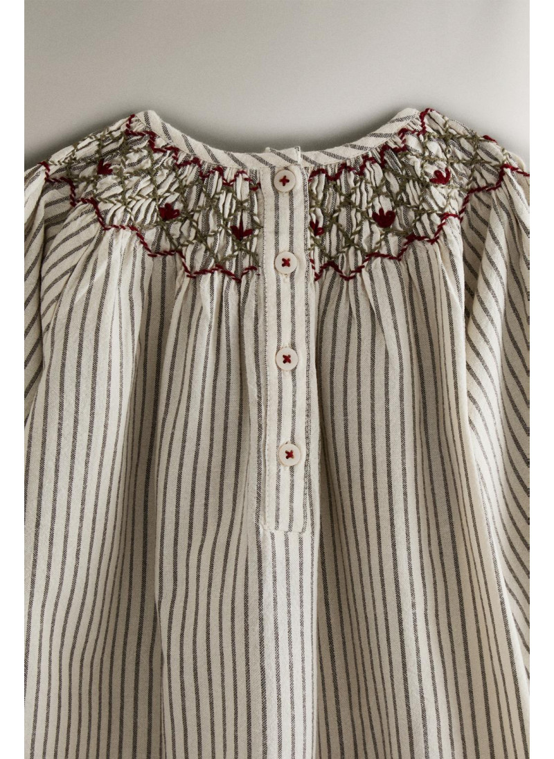 Детское ночное платье с полосками для рождества с оборками Детское ночное платье с полосками для рождества с оборками