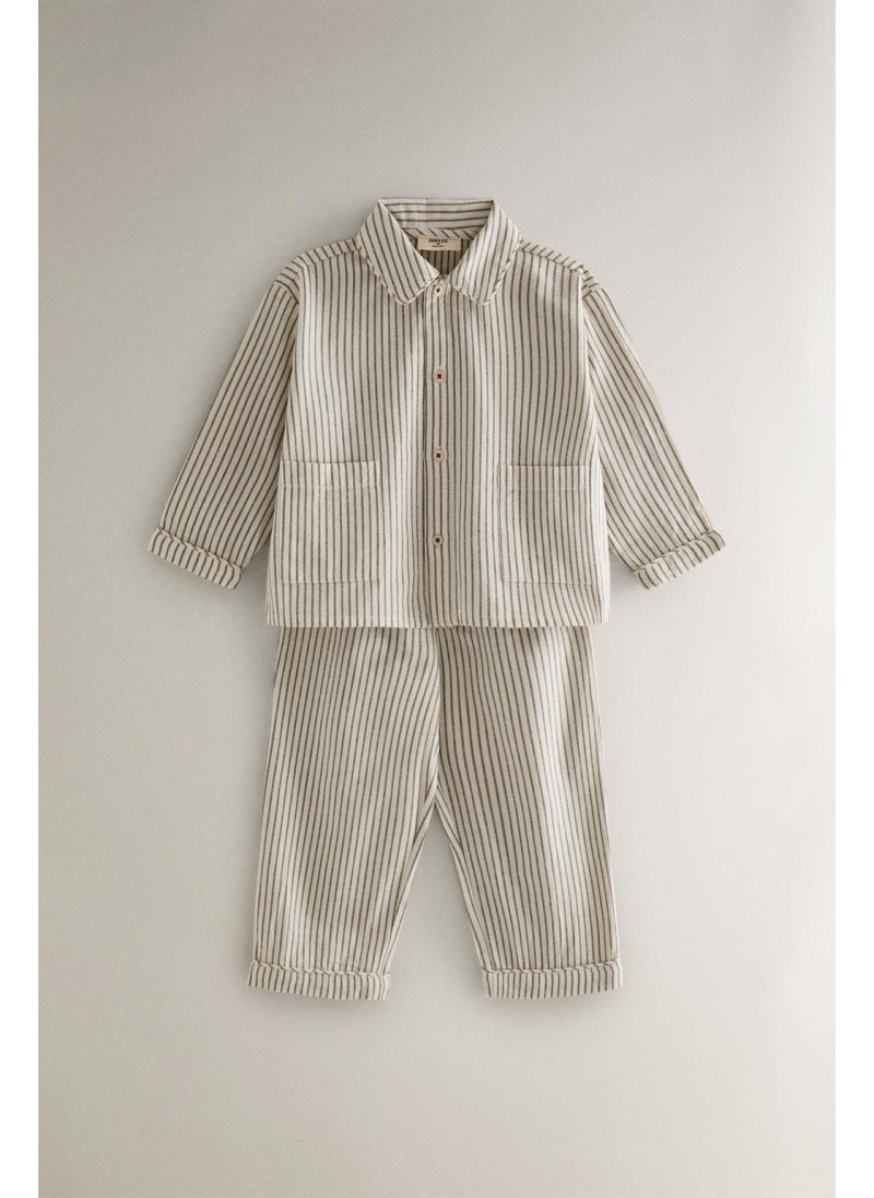 Набор детских пижам в полос...