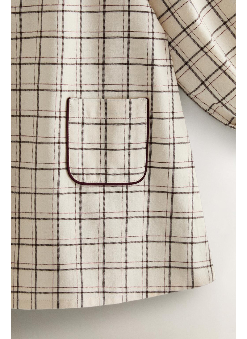 Детское хлопковое ночное платье в клетку на рождество Детское хлопковое ночное платье в клетку на рождество