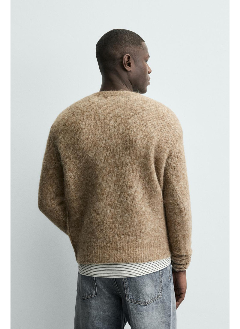 Текстурированный свитер из шерсти Текстурированный свитер из шерсти