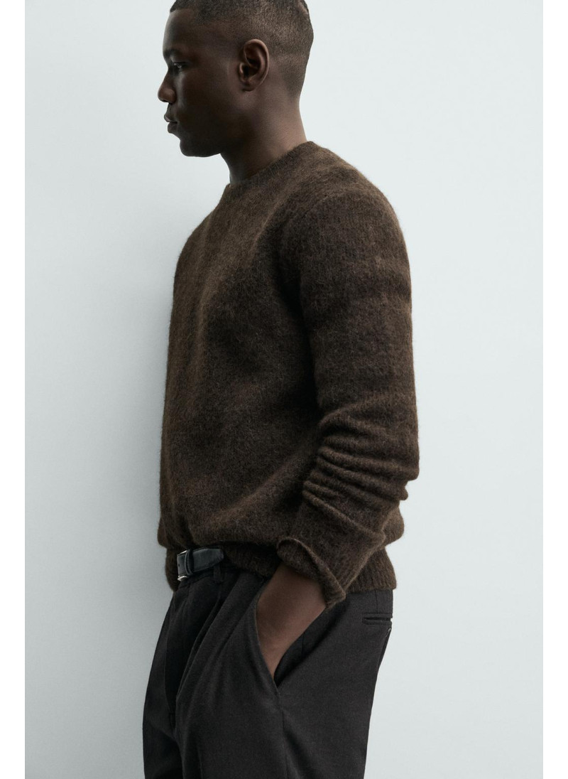 Текстурированный свитер из шерсти Текстурированный свитер из шерсти