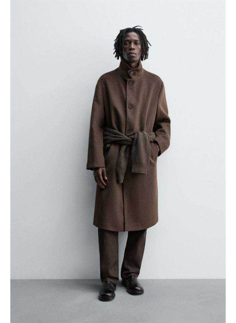 ПАЛЬТО С ТЕКСТУРОЙ ИЗ ШЕРСТ...