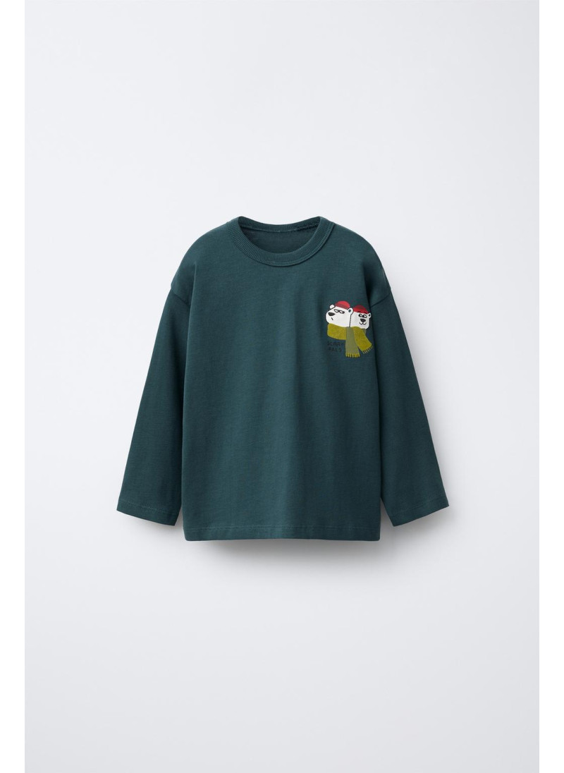 ФУТБОЛКА С ПРИНТОМ «БЕЛЫЕ МЕДВЕДИ» ФУТБОЛКА С ПРИНТОМ «БЕЛЫЕ МЕДВЕДИ»