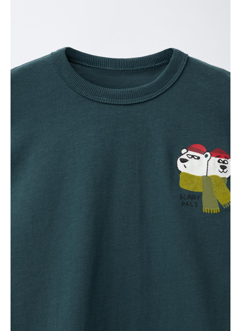 ФУТБОЛКА С ПРИНТОМ «БЕЛЫЕ МЕДВЕДИ» ФУТБОЛКА С ПРИНТОМ «БЕЛЫЕ МЕДВЕДИ»