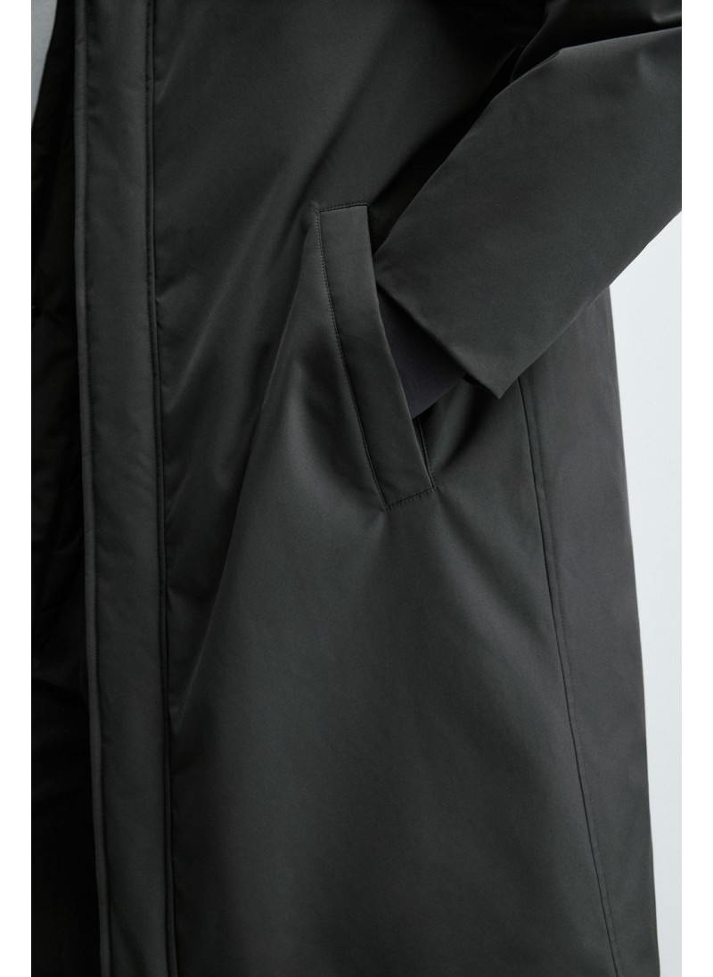 Длинный стеганый пуховик Длинный стеганый пуховик