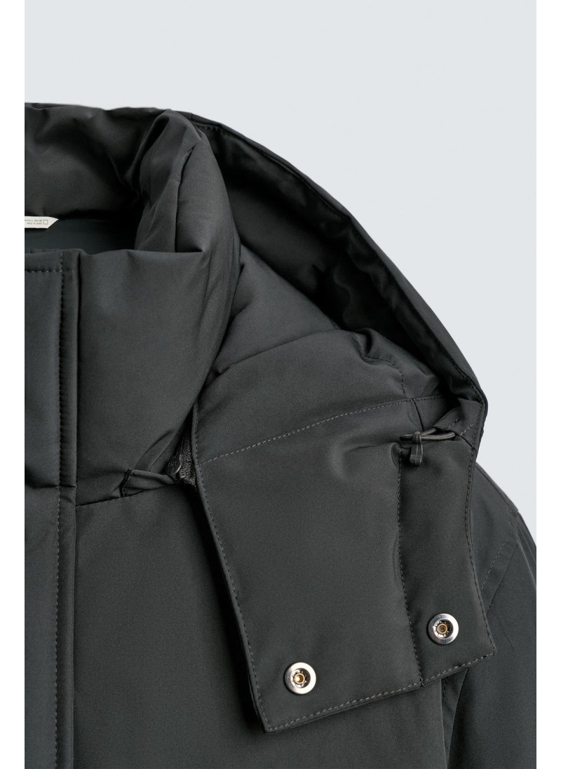 Длинный стеганый пуховик Длинный стеганый пуховик