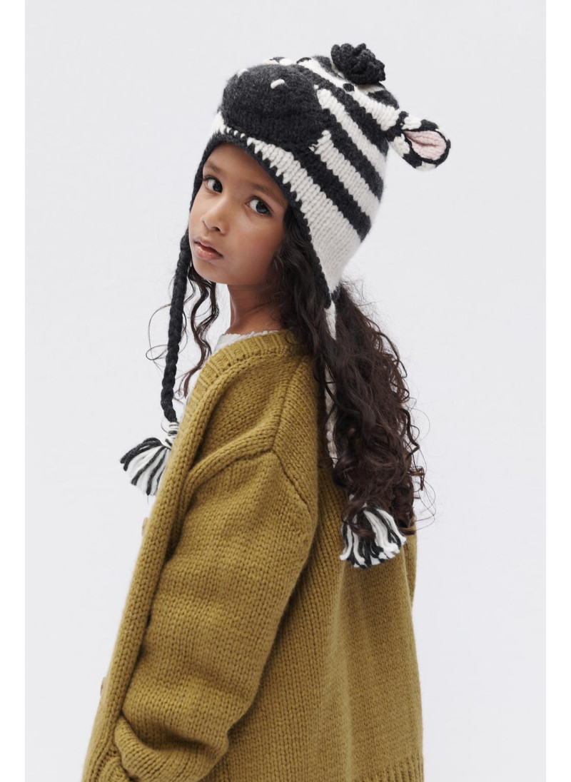 100% шерстяной шапка зебра limited edition 100% шерстяной шапка зебра limited edition