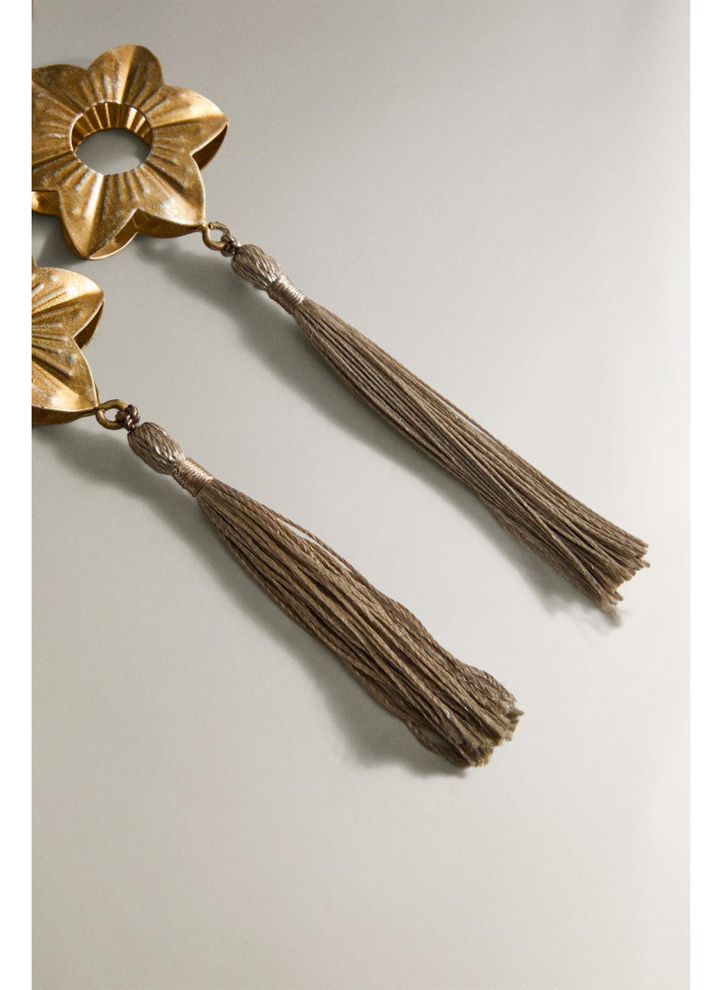 Набор металлических рождественских кольцев для салфеток с кисточкой (набор из 2) Набор металлических рождественских кольцев для салфеток с кисточкой (набор из 2)