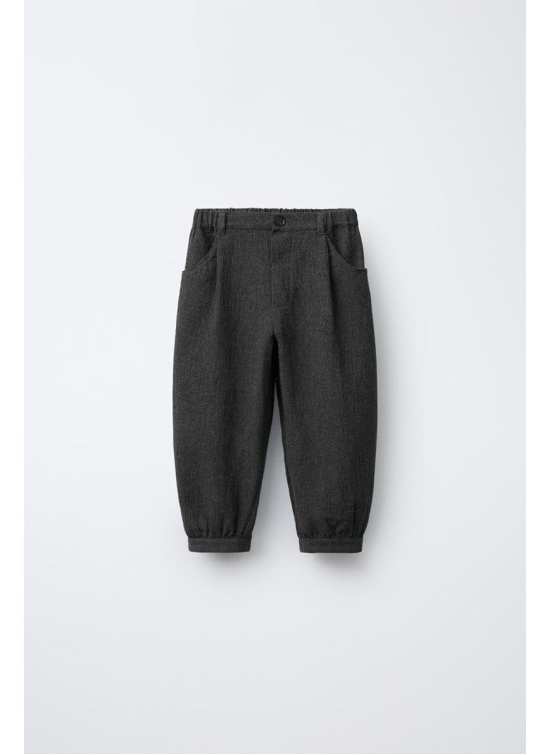 Текстурированные брюки с защипами Текстурированные брюки с защипами