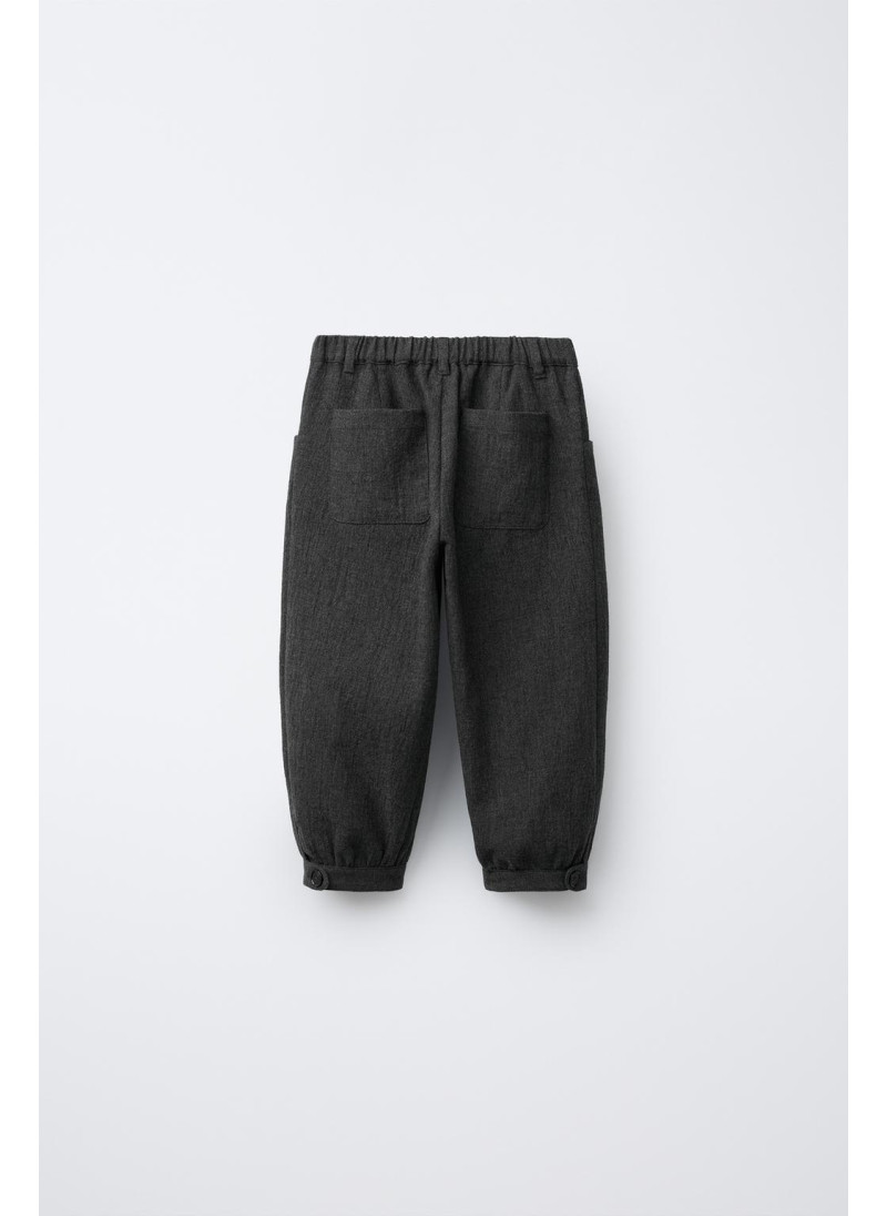 Текстурированные брюки с защипами Текстурированные брюки с защипами