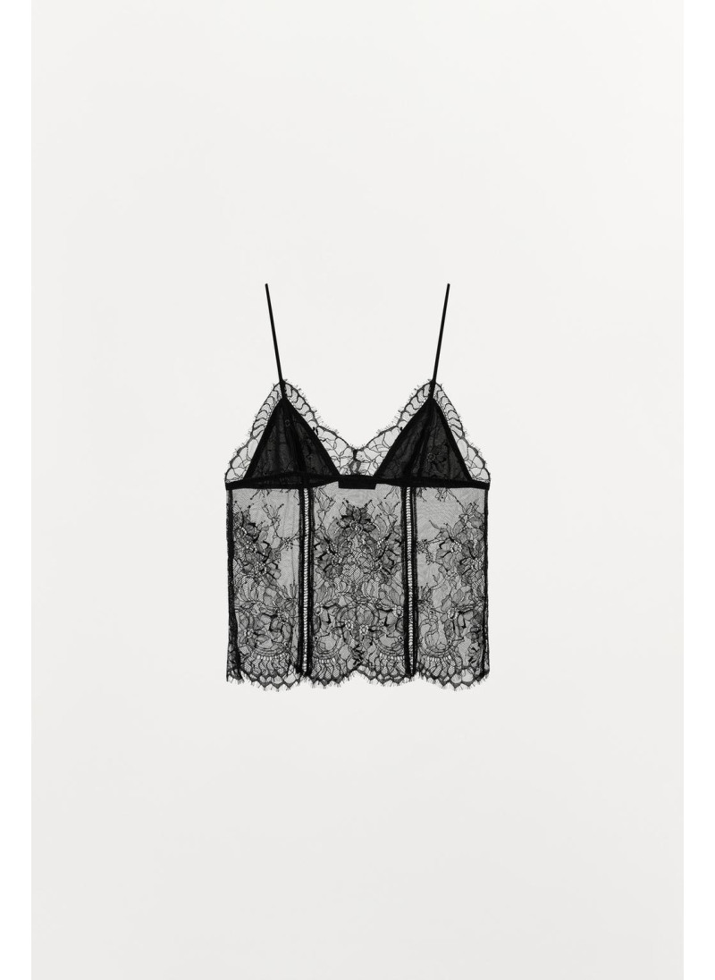Топ с кружевными бретелями Топ с кружевными бретелями