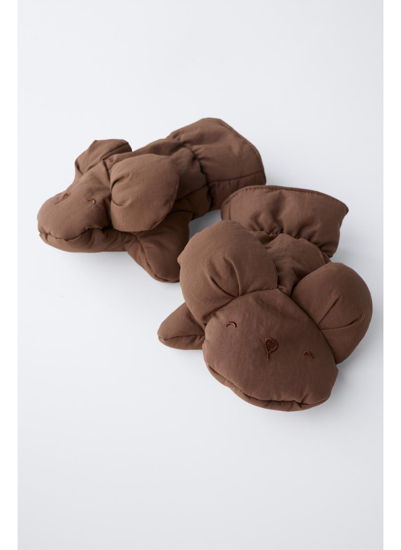 Нейлоновые варежки с ушками Нейлоновые варежки с ушками