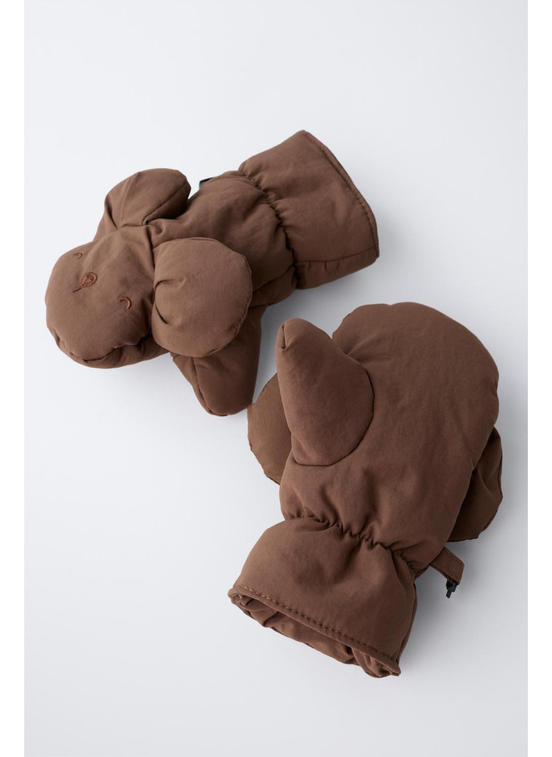 Нейлоновые варежки с ушками Нейлоновые варежки с ушками