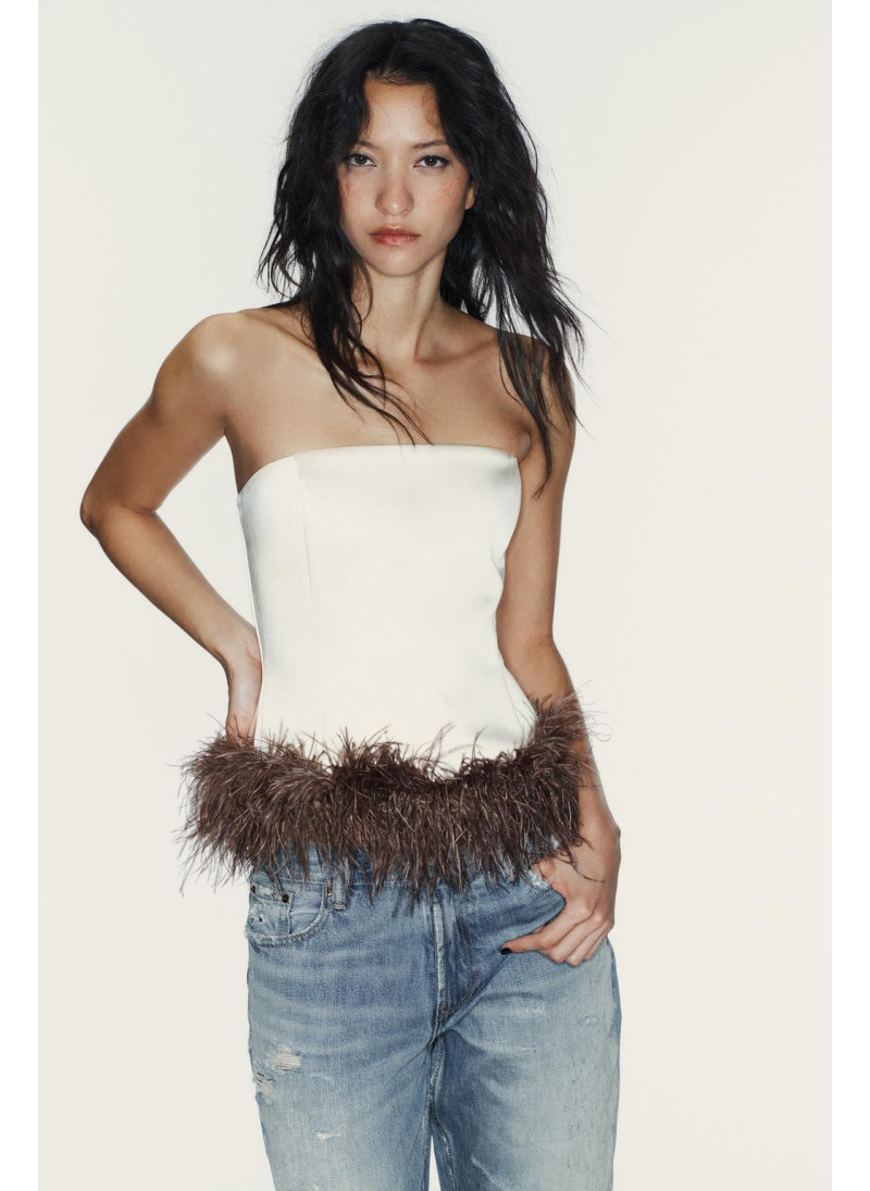 Топ бандо с перьями Топ бандо с перьями