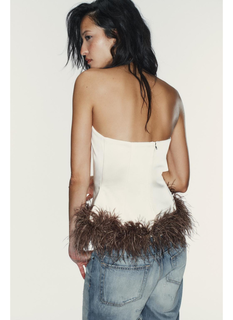 Топ бандо с перьями Топ бандо с перьями