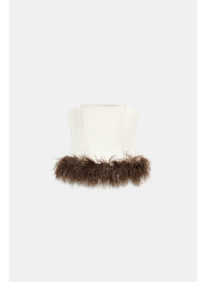 Топ бандо с перьями Топ бандо с перьями